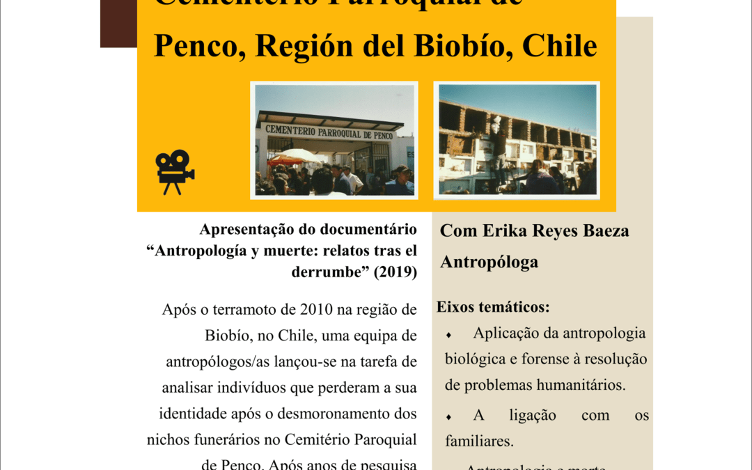 Palestra “Intervención antropológica en Cementerio Parroquial de Penco, Región del Biobío, Chile”