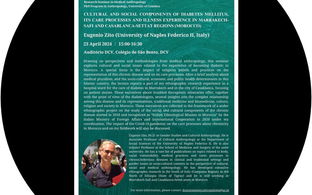 Seminário de Investigação em Antropologia Médica com Professor Eugenio Zito
