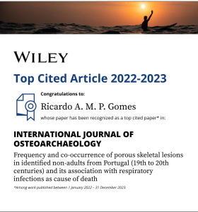 TOP CITED ARTICLE 2022-2023 – Ricardo A. M. P. Gomes 