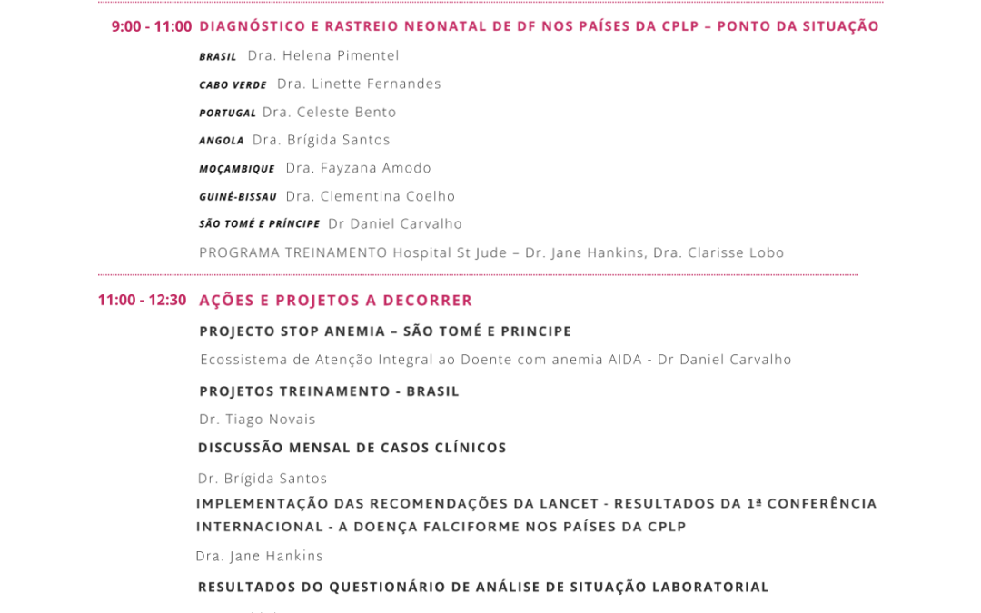 2ª Conferência Internacional sobre Doença Falciforme na Comunidade Lusófona