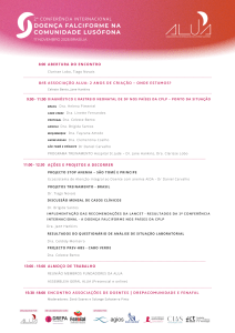 2ª Conferência Internacional sobre Doença Falciforme na Comunidade Lusófona